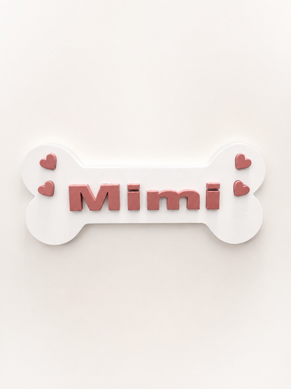 Placa com Nome do cão - O nome do seu melhor amigo merece um lugar especial. ❤️🐾