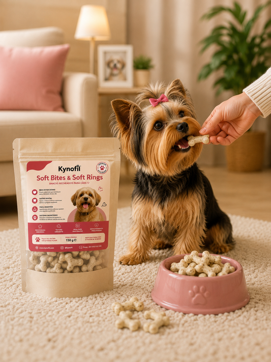 Soft Bites Leite – Petiscos recheados com sabor suave a leite para cão