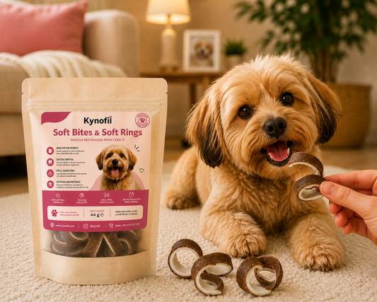 Soft Rings Couro Kynofil – Anéis Mastigáveis para Cães | Sabor Carne