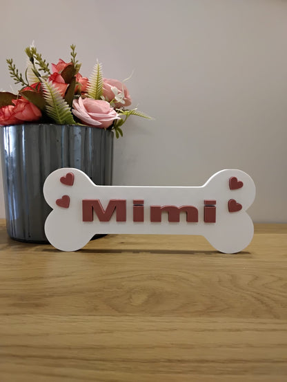 Placa com Nome do cão - O nome do seu melhor amigo merece um lugar especial. ❤️🐾