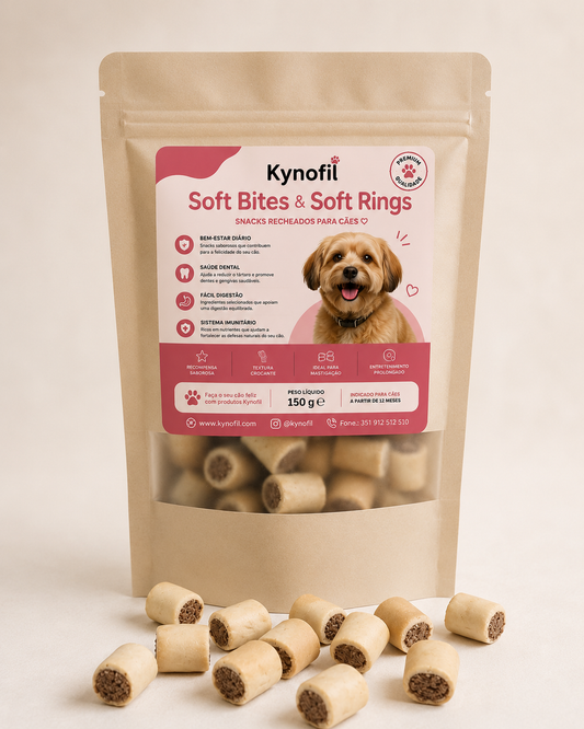 Soft Bites Kynofil  Snack carne recheado para cães